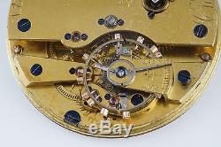 Victor Kullberg 4 Charles Frodsham 36mm fusee antique pocket watch movement