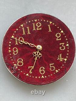 Vintage 0s Waltham Pocket Watch Movement, Gr. 65, Keeping Time, Fancy Dial