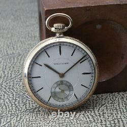 Vintage 12 Size 1217 Grade Waltham O. F. Pocket Watch Movement Running Good