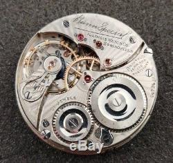 Vintage 16 Size 21 Jewel Illinois Bunn Special Pocket Watch Movement