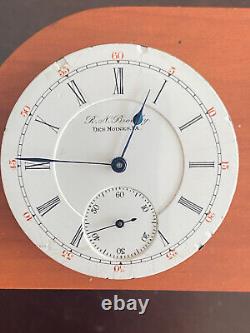 Vintage 16 Size Illinois Pocket Watch Movement, Gr. 174, Keeping Time, Getty
