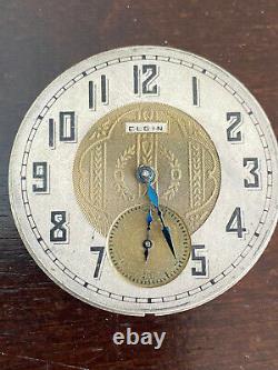 Vintage 16s Elgin Pocket Watch Movement, Gr. 387, Running Good, Year 1922