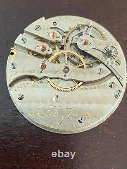 Vintage 16s Hampden Pocket Watch Movement, Gr. Wm. Mckinley, Model 4,21j
