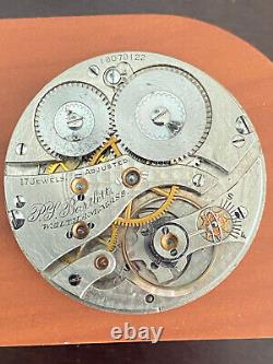 Vintage 16s Waltham Pocket Watch Movement, Gr. P. S. Bartlett, Keeping Time