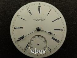 Vintage 18 Size E. Howard & Co. Pocket Watch Movement Not Running