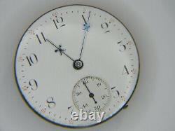 Vintage 1890 Elgin B. W. Raymond 15j 18s Pocket Watch Movement Nice Dial Repair