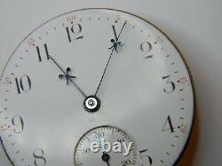 Vintage 1890 Elgin B. W. Raymond 15j 18s Pocket Watch Movement Nice Dial Repair