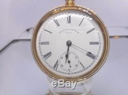 Vintage 1899 Waltham 16s Model 1888 pocket watch. GF stunning case gilt movement