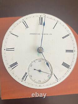 Vintage 18s American Waltham Pocket Watch Movement, Gr. P. S. Bartlett, Year 1876