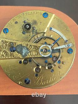 Vintage 18s American Waltham Pocket Watch Movement, Gr. P. S. Bartlett, Year 1876