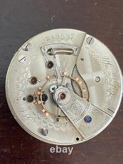 Vintage 18s Elgin Pocket Watch Movement, Gr. 25-b. W. Raymond, Not Running