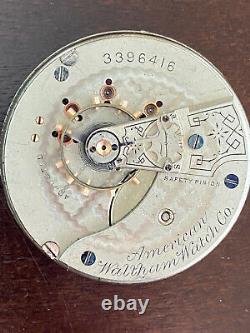 Vintage 18s Waltham Pocket Watch Movement, Gr. 35, A. T. &co, Running Good