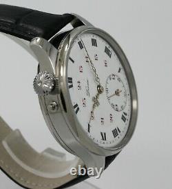 Vintage 1900s Man Deesse Swiss pocket watch movement +orig dial+ new case