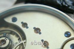 Vintage 1910`s Omega Pocket Swiss movement and Enameled dial in New wrist Case