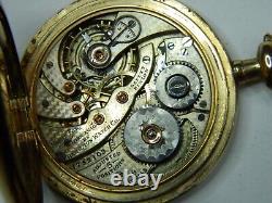 Vintage 1911 Hamilton 900 12s 19j Private Label Pocket Watch Orig Case -repair