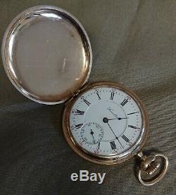 Vintage 1911 Hamilton 993 Movement Pocket Watch With Gold Filled Hunter Case
