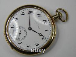 Vintage 1916 Ww1 Hamilton 914 17j 12s Pocket Watch Permanent Case Runs -repair