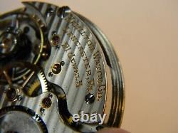 Vintage 1919 Hamilton 992 16s 21j Railroad Grade Pocket Watch Movement Repair