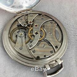 Vintage 1920's Tiffany & Co. Solid Platinum Pocket Watch IWC Movement Rare