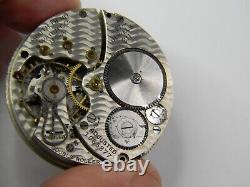 Vintage 1924 South Bend 211 24hr Military Railroad Pocket Watch Movement -repair