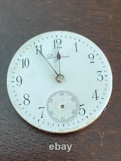 Vintage 29.3mm Longines Pocket Watch Movement, Keeping Time