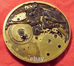Vintage 35MM EARLY KEYWIND KEYSET PUSH PLUNGE REPEATER POCKET WATCH MOVEMENT