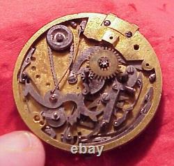 Vintage 37mm Verge Fusee Repeater Gregson A Paris Pocket Watch Movement France