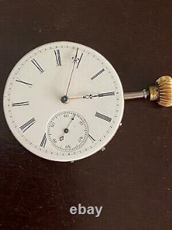 Vintage 38.16mm Edou D Vielle Chaux De Fonds Pocket Watch Movement, Keeping Time
