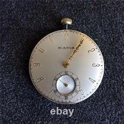 Vintage 38.4mm Grade 17ah Bulova Openface Pocket Watch Movement