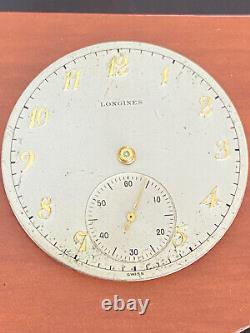 Vintage 38mm Longines Pocket Watch Movement, Cal. 17.95, Running Good