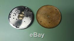 Vintage 38mm Omega Open Face Pocket Watch Movement Grade 37.5t1 17p From 1946