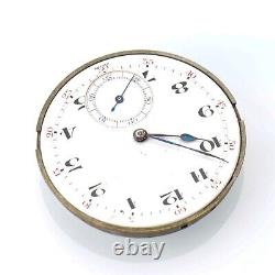 Vintage 39.7mm Concord Watch Co Pocket Watch Movement 21 Jewel High Grade Finish