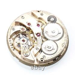 Vintage 39.7mm Concord Watch Co Pocket Watch Movement 21 Jewel High Grade Finish