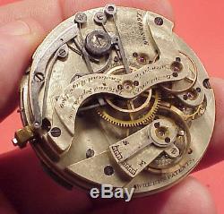 Vintage 41mm WALTHAM WATCH CO CHRONOGRAPH M0VEMENT OPEM FACE Pocket Watch