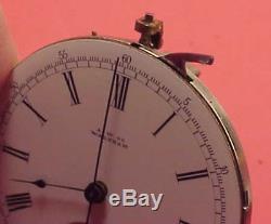 Vintage 41mm WALTHAM WATCH CO CHRONOGRAPH M0VEMENT OPEM FACE Pocket Watch