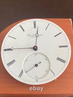 Vintage 42.50mm Borel & Courvaisier Pocket Watch Movement, Good Balance, Bad Main