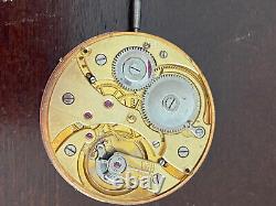 Vintage 42.5mm Swiss Pocket Watch Movement, Running Strong, Nice, Keeping Time