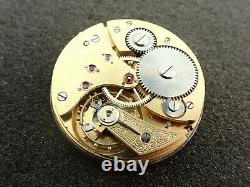 Vintage 43mm Swiss Gold Jewel Setting Pocket Watch Movement Running