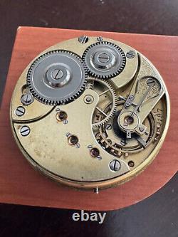 Vintage 44.10mm Omega Pocket Watch Movement, Running Strong, 24 Hr Military Dial