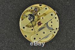 Vintage 46mm High Grade Swiss Wolfs Tooth Hunting Case Pocketwatch Movement