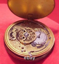 Vintage 48MM BREGUET A PARIS 1/4 REPEATER VERGE FUSEE POCKET WATCH MOVEMENT