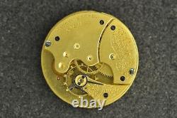 Vintage 6 Size J Waltham O. F. Pocket Watch Movement Running