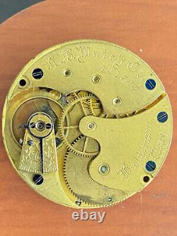 Vintage 6s U. S. Watch Co. Pocket Watch Movement, Keeping Time