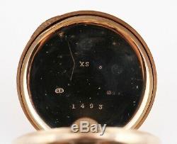 Vintage 9ct gold cased pocket watch with 15 jewel movement, Chester 1927