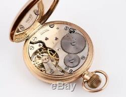 Vintage 9ct gold cased pocket watch with 15 jewel movement, Chester 1927