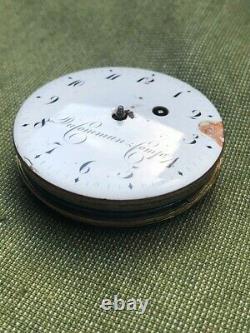 Vintage Antique Repeater Prior Pocket Watch Movement Working Parts Repair