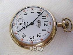 Vintage BREVET Fleur Swiss Pocket Watch 17 Jewels Running