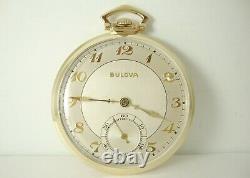 Vintage Bulova'Tuxedo' Pocket Watch c1937, Serviced Movement, Original Boxes