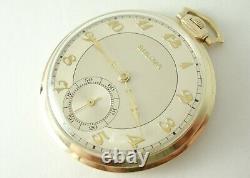 Vintage Bulova'Tuxedo' Pocket Watch c1937, Serviced Movement, Original Boxes