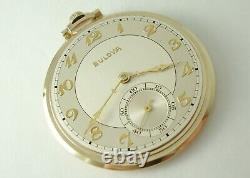 Vintage Bulova'Tuxedo' Pocket Watch c1937, Serviced Movement, Original Boxes